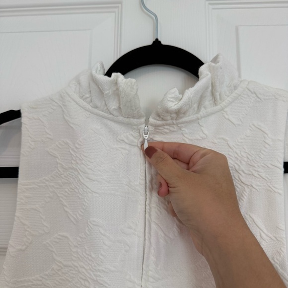 Lilly Pulitzer Tisbury Shift Lined Ruffle White XS Dress Rehearsal Graduation - Picture 4 of 16